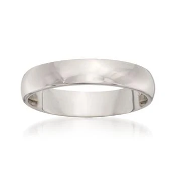 Ross-Simons | Ross-Simons Women's 4mm 14kt White Gold Wedding Ring,商家Premium Outlets,价格¥3356