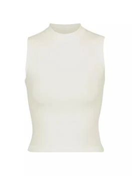 SKIMS | Cotton Jersey Mock Neck Tank,商家Saks Fifth Avenue,价格¥137