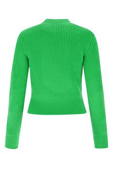 推荐Green stretch wool blend sweater商品