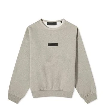 推荐Fear of God ESSENTIALS Spring Kids Tab Sweatshirt - Dark Heather Oatmeal商品