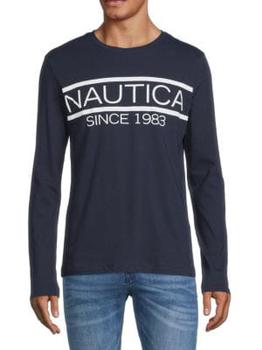 Nautica | Logo Long Sleeve T Shirt商品图片,5折, 满$150享7.5折, 满折