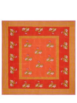 LISA CORTI | Tea Flower Redorange Tablecloth,商家LUISAVIAROMA,价格¥1701