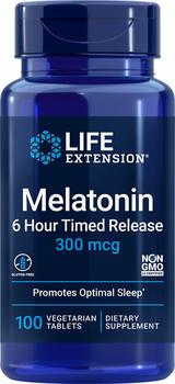 商品Life Extension | Life Extension Melatonin 6 Hour Timed Release - 300 mcg (100 Tablets, Vegetarian),商家Life Extension,价格¥65图片
