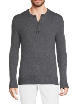 Saks Fifth Avenue | Merino Wool Blend Henley Sweater商品图片,