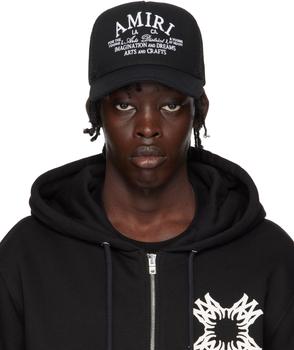 Amiri アーツ ディストリクト クルー AMIRI: Black 'Arts District' Sweater | SSENSE