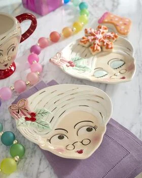 Glitterville | Madame Noel Christmas Plates, Set of 2,商家Neiman Marcus,价格¥765