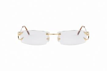 Cartier | Cartier Rimless Rectangular Frame Glasses 7.6折