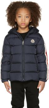 时尚moncler kids女装, Moncler | Kids Navy Down Chrale Jacket商品图片 