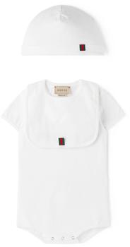 商品白色徽标婴儿套装,商家SSENSE CN,价格¥2738图片
