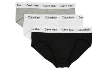 Calvin Klein | [预售3天]CALVIN KLEIN logo腰边舒适三角内裤 男款 三条装 黑白灰,商家AMRAP,价格¥252