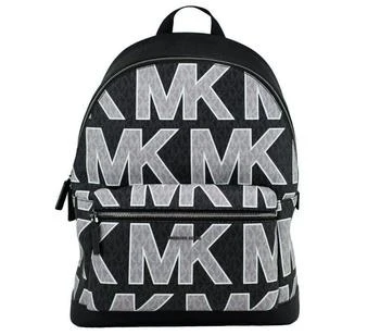 推荐Michael Kors Cooper Black Signature PVC Graphic Logo Backpack Bookbag Bag商品