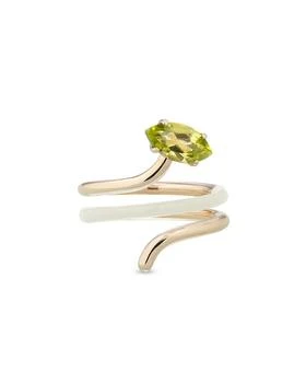 Bea Bongiasca | 9K Yellow Gold You're So Vine Peridot & Enamel Coil Ring,商家Bloomingdale's,价格¥10714