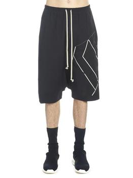 Rick Owens是什么牌子, Rick Owens | Rick Owens Elasticated Waistband Dropped Shorts商品图片 8折