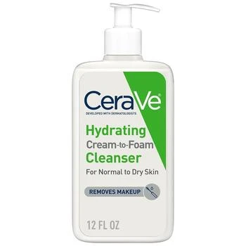 CeraVe | Hydrating Cream-to-Foam Face Cleanser 第2件5折, 满免