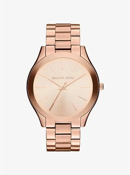 Michael Kors | Oversized Slim Runway Rose Gold-Tone Watch,商家折扣挖宝区,价��格¥863