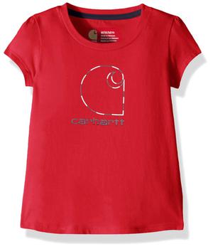 Carhartt | Girls' Short Sleeve Cotton Graphic Tee T-Shirt商品图片,