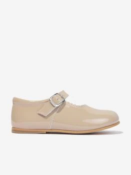 Andanines | Girls Patent Leather Mary Jane Shoes in Beige,商家Childsplay Clothing,价格¥456
