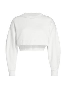 Alexander McQueen | Cropped Corset Sweatshirt商品图片,
