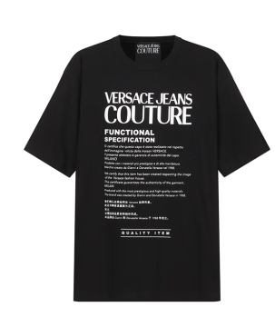 Versace | VERSACE 男士黑色棉质圆领T恤 72GAHT21-CJ00O-899商品图片,满$100享9.5折, 满折