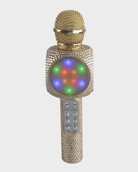 Kid's Sing-A-Long Bling Bluetooth Karaoke Microphone, Gold