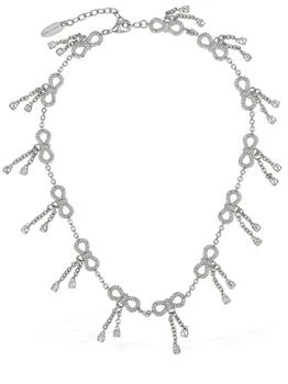 推荐Chain Crystal Bow Collar Necklace商品