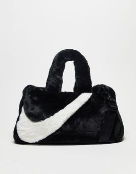 NIKE | Nike unisex faux fur tote back in black and sail商品图片,额外9.5折, 额外九五折
