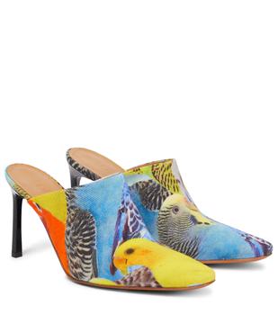 Loewe | 印花帆布穆勒鞋商品图片,