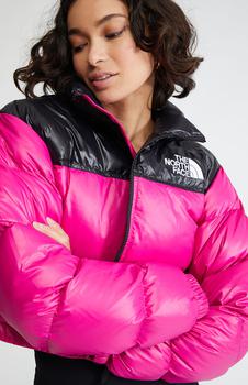 The North Face | Eco Fuchsia Nuptse Short Puffer Jacket商品图片,