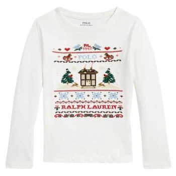 Ralph Lauren | Ralph Lauren Kids Logo Embroidered Crewneck T-Shirt,商家Cettire,价格¥268