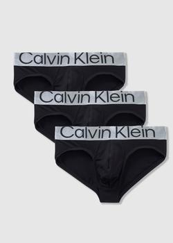 更多ck内裤男, Calvin Klein | Calvin Klein Mens Underwear 3 Pack Hip Briefs In Black商品图片 