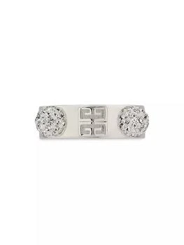 Givenchy | 4G Ring In Metal With Crystals,商家Saks Fifth Avenue,价格¥2626
