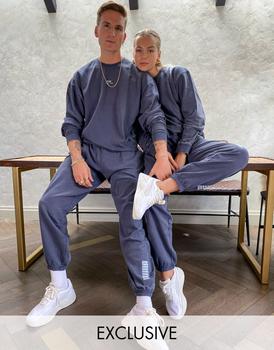 Puma | Puma oversized joggers in washed ebony - exclusive to ASOS商品图片,5折×额外9.5折, 额外九五折