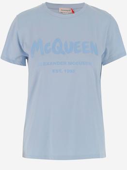 Alexander McQueen | ALEXANDER MCQUEEN T-SHIRT WITH LOGO商品图片,8.3折