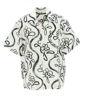 Jacquemus | Jacquemus La Chemise Jean Painted Flower Bowling Shirt商品图片,6.8折起