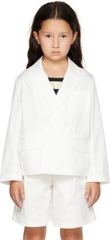 Bonpoint | Kids White Tiya Coat 2.6折, 独家减免邮费
