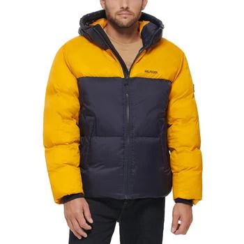 Tommy Hilfiger | Men's Colorblock Performance Hooded Puffer Jacket 3.6折