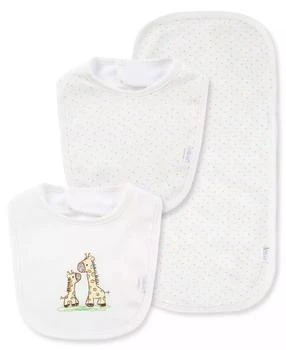 Little Me | Baby Boys and Baby Girls Giraffe Bibs and Burp Cloth,商家Macy's,价格¥96
