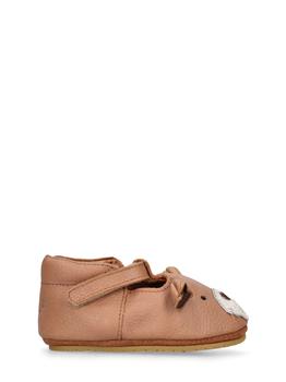 商品DONSJE | Bear Leather Pre-walker Shoes,商家LUISAVIAROMA,价格¥390图片