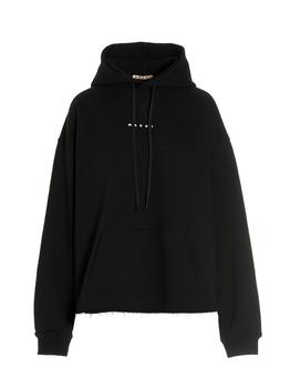 Marni | Marni Logo Printed Long-Sleeved Hoodie商品图片,7.1折