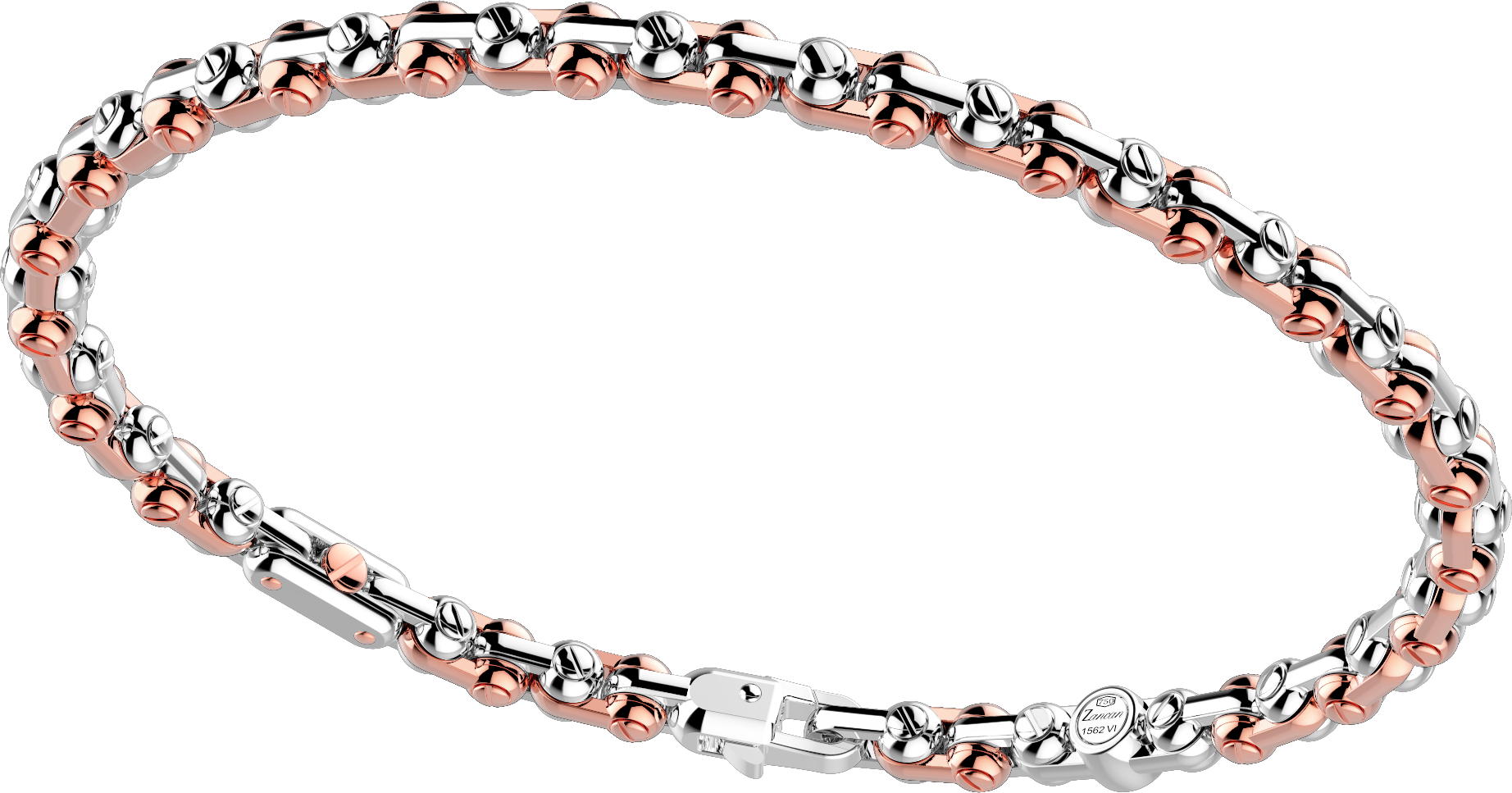 商品Zancan | 18k rose and white gold handmade bracelet.,商家Zancan Gioielli,价格¥42419图片