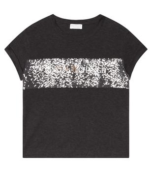 Brunello Cucinelli | Embellished cotton jersey T-shirt商品图片,