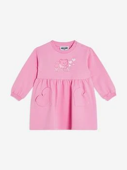 Moschino | Baby Girls Bear Logo Sweater Dress in Pink,商家Childsplay Clothing,价格¥912