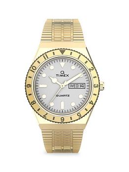 推荐Q Timex Goldtone Stainless Steel Bracelet Watch商品