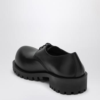 Balenciaga Black calfskin Hummer derby - Dress Shoes