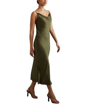 REISS | Isabel Draped Neck Slip Dress,商家Bloomingdale's,价格¥1572
