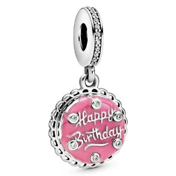 PANDORA | Cubic Zirconia Pink Birthday Cake Dangle Charm,商家Macy's,价格¥524