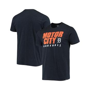 推荐Men's Heathered Navy Detroit Tigers Localized Super Rival T-shirt商品