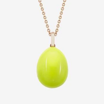 FABERGE | Fabergé Essence 18K Rose Gold and Neon Yellow Lacquer Pendant 1818FP3112/1P 4.5折