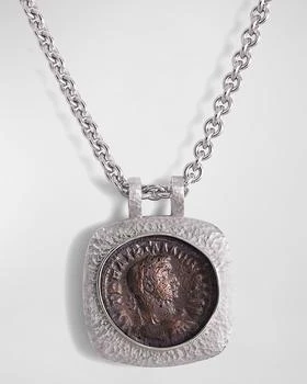 Jorge Adeler | Men's 18K White Gold Reversible Victory Coin Pendant,商家Neiman Marcus,价格¥37754