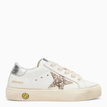 推荐May white/gold/silver low trainer商品